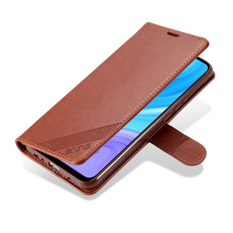 Kožené Pouzdro Na Huawei Y6p Retro Kožený Efekt Azns