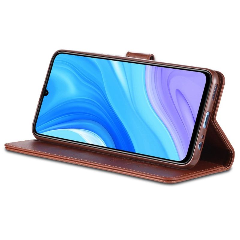 Kožené Pouzdro Na Huawei Y6p Retro Kožený Efekt Azns
