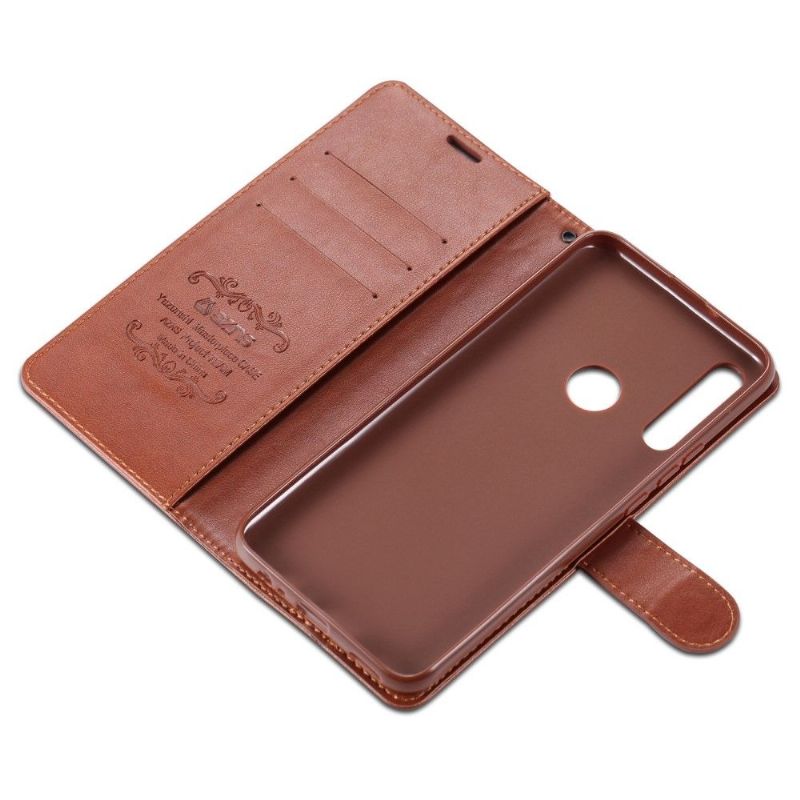 Kožené Pouzdro Na Huawei Y6p Retro Kožený Efekt Azns