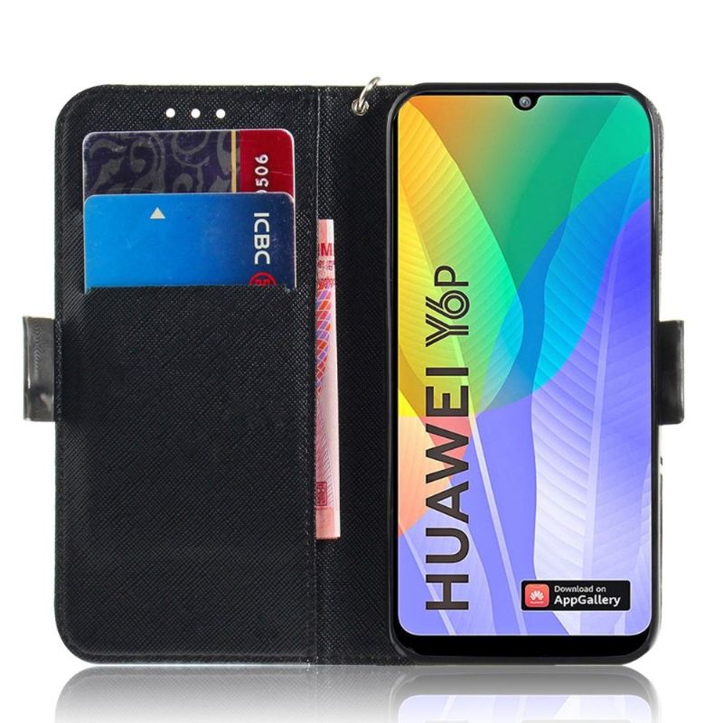 Kožené Pouzdro Na Huawei Y6p Zlá Panda
