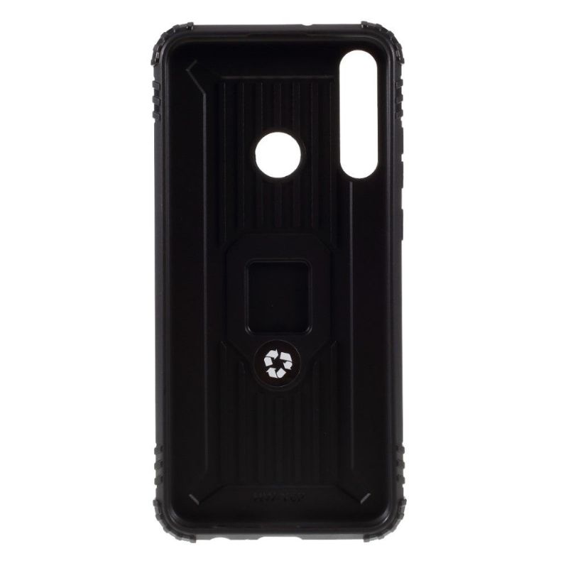 Kryt Na Huawei Y6p Karbonový Vzhled S Opěrným Kroužkem