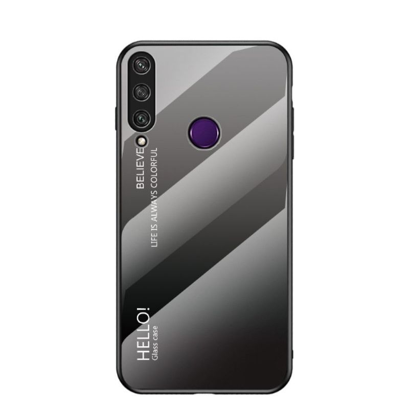 Kryt Na Huawei Y6p Skleněná Zadní Strana S Barevným Přechodem