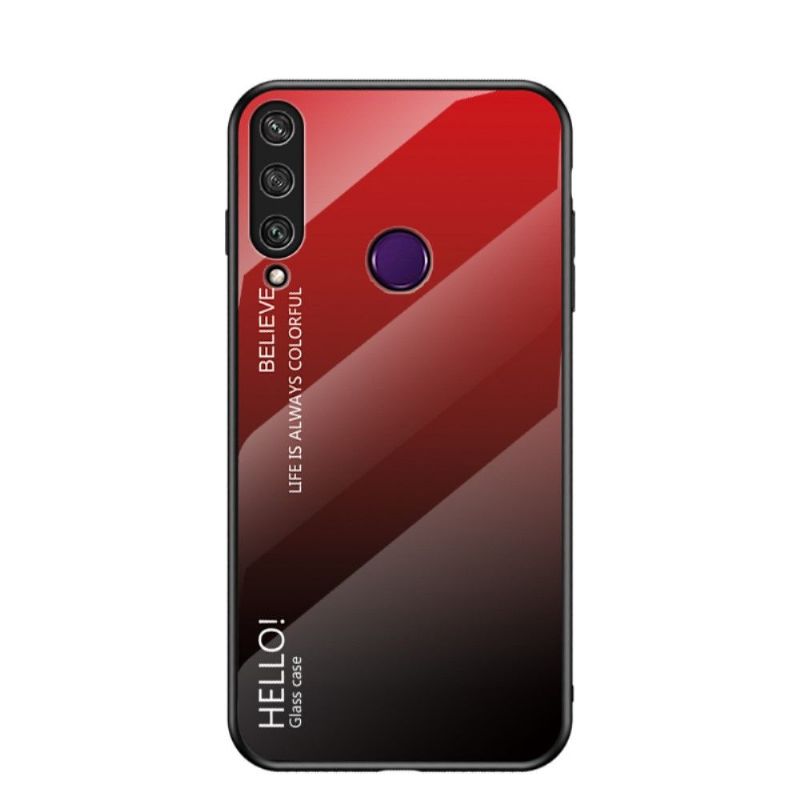 Kryt Na Huawei Y6p Skleněná Zadní Strana S Barevným Přechodem