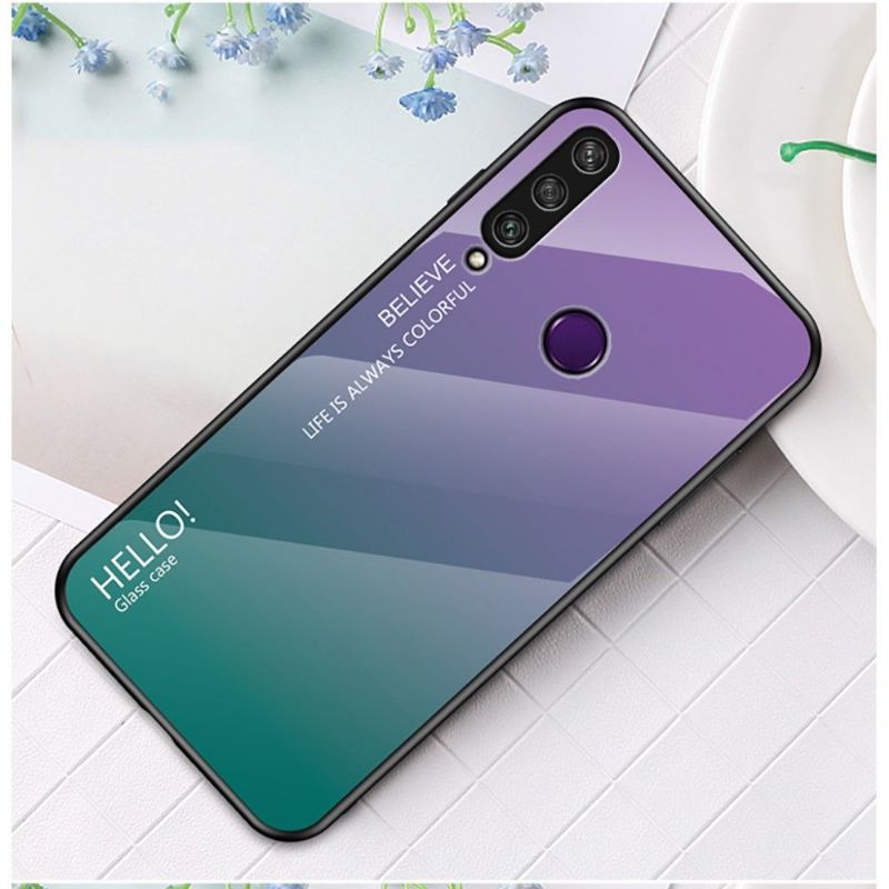 Kryt Na Huawei Y6p Skleněná Zadní Strana S Barevným Přechodem