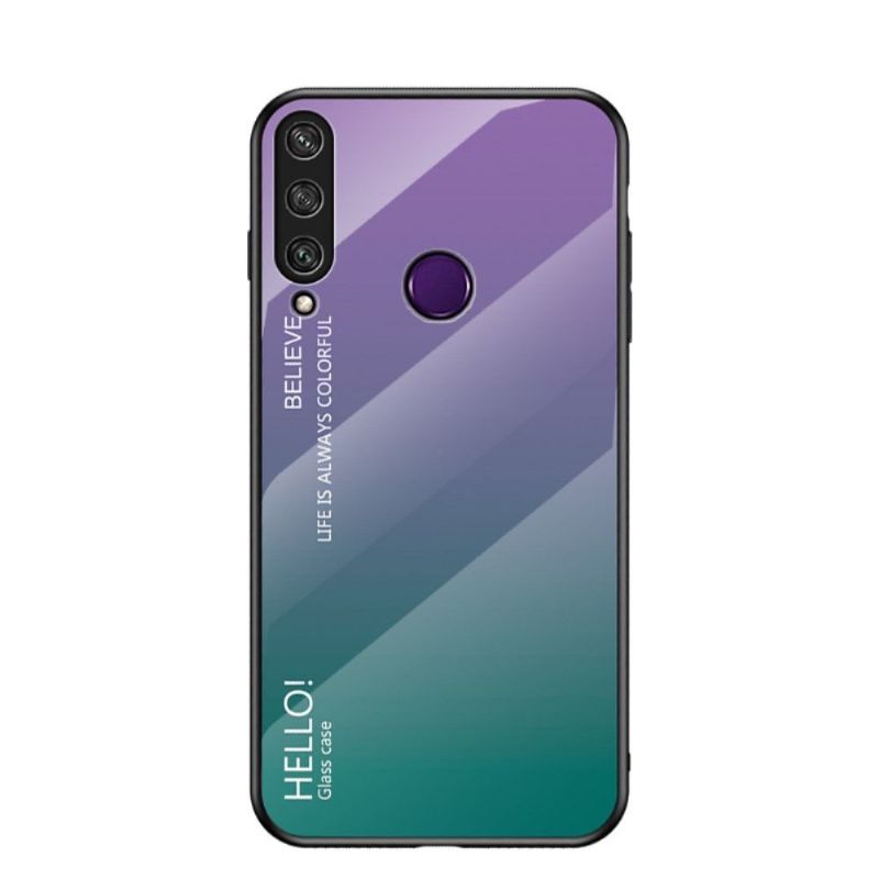 Kryt Na Huawei Y6p Skleněná Zadní Strana S Barevným Přechodem