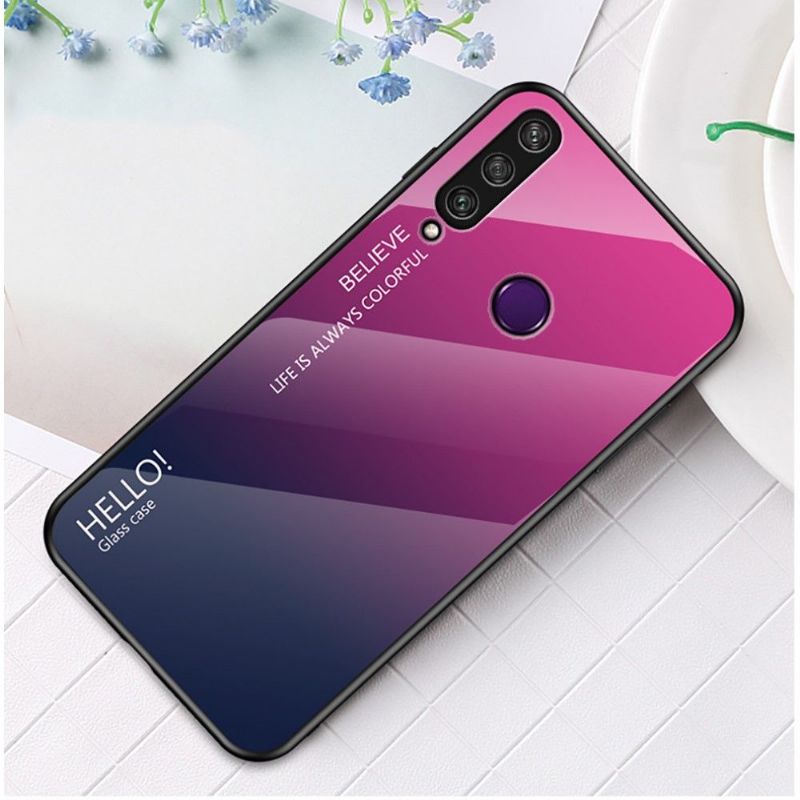 Kryt Na Huawei Y6p Skleněná Zadní Strana S Barevným Přechodem