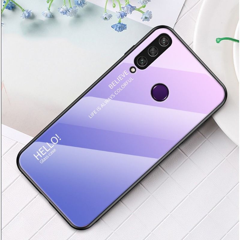 Kryt Na Huawei Y6p Skleněná Zadní Strana S Barevným Přechodem