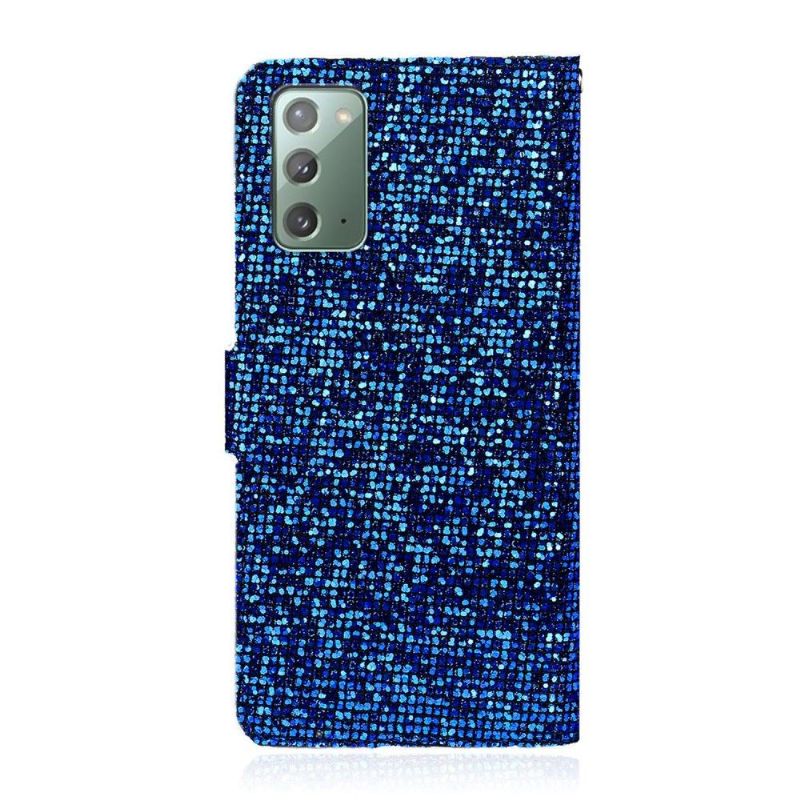 Flipové Pouzdro Na Samsung Galaxy Note 20 Držák Na Třpytivé Karty