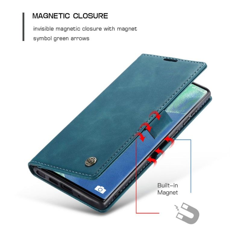 Flipové Pouzdro Na Samsung Galaxy Note 20 Golias Leather Effect - Zelená