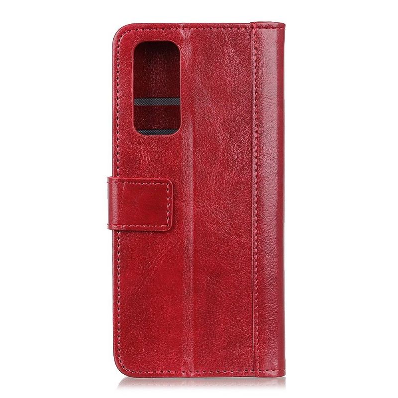 Flipové Pouzdro Na Samsung Galaxy Note 20 Kožený Efekt S Nýty