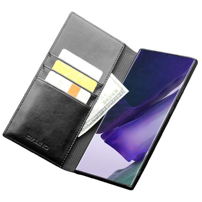 Flipové Pouzdro Na Samsung Galaxy Note 20 Pravá Kůže