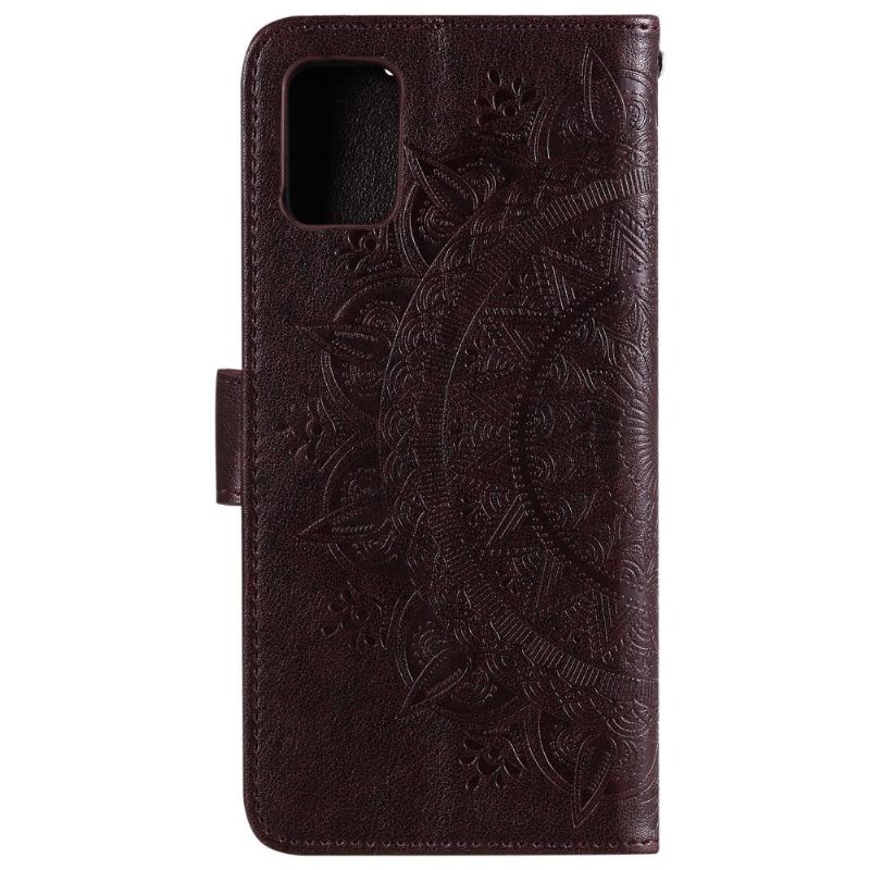 Flipové Pouzdro Na Samsung Galaxy Note 20 Reliéfní Mandala