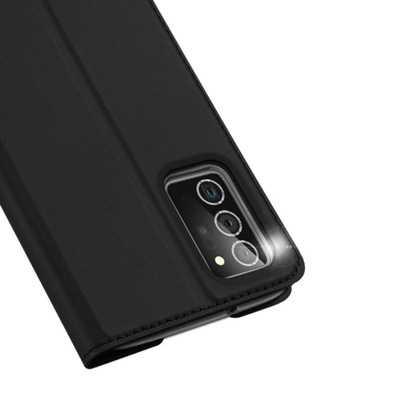 Flipové Pouzdro Na Samsung Galaxy Note 20 Saténový Povlak