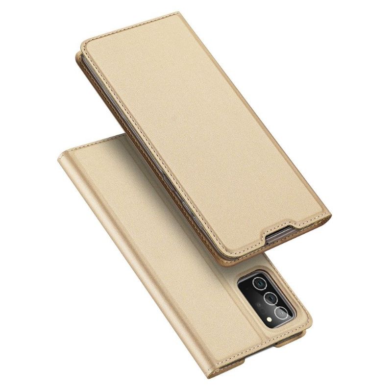 Flipové Pouzdro Na Samsung Galaxy Note 20 Saténový Povlak