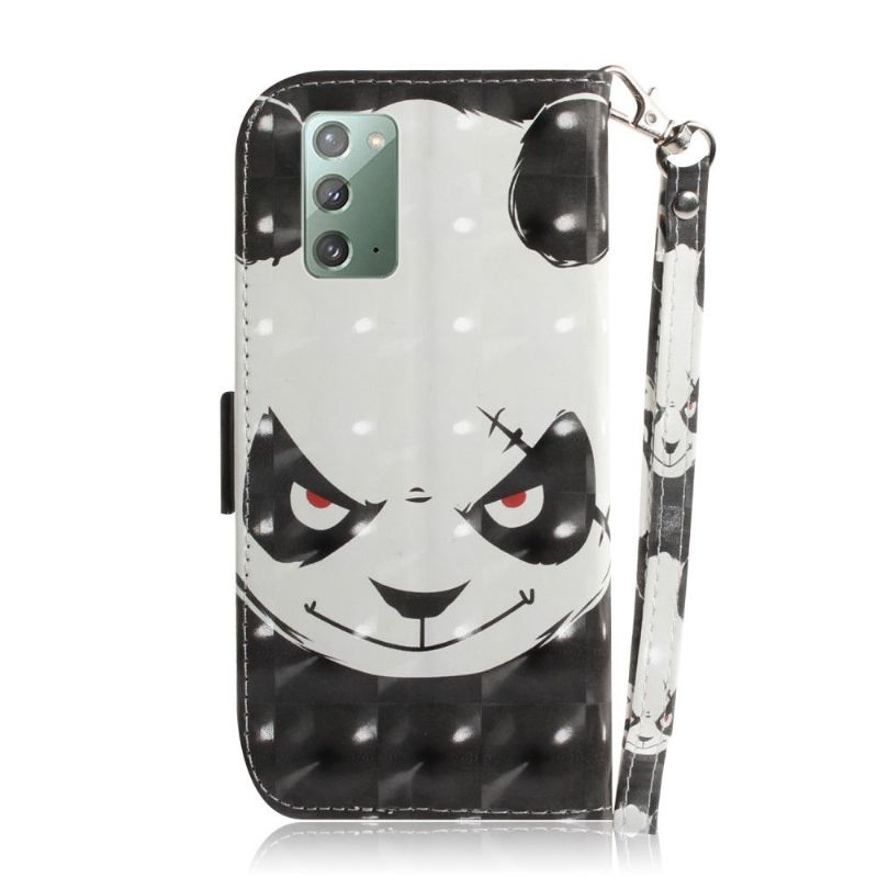 Flipové Pouzdro Na Samsung Galaxy Note 20 Zlá Panda