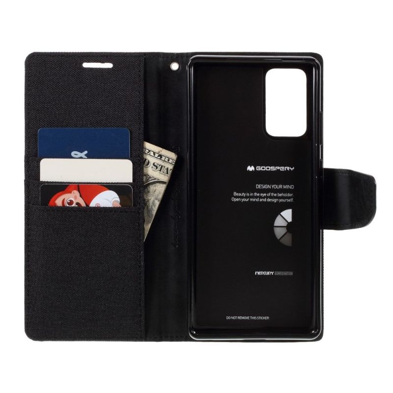 Kožené Pouzdro Folio Na Samsung Galaxy Note 20 Merkurové Plátno