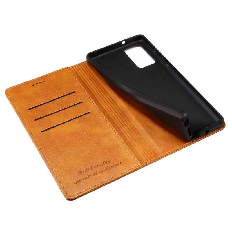 Kožené Pouzdro Na Samsung Galaxy Note 20 Flipové Pouzdro Folio Flip Style Kůže