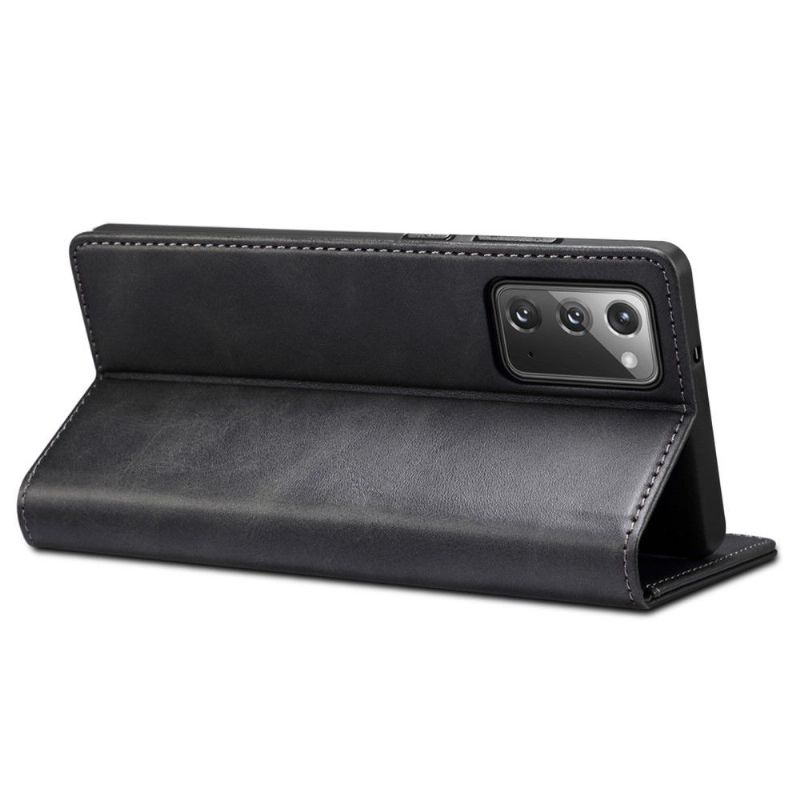 Kožené Pouzdro Na Samsung Galaxy Note 20 Flipové Pouzdro Folio Flip Style Kůže
