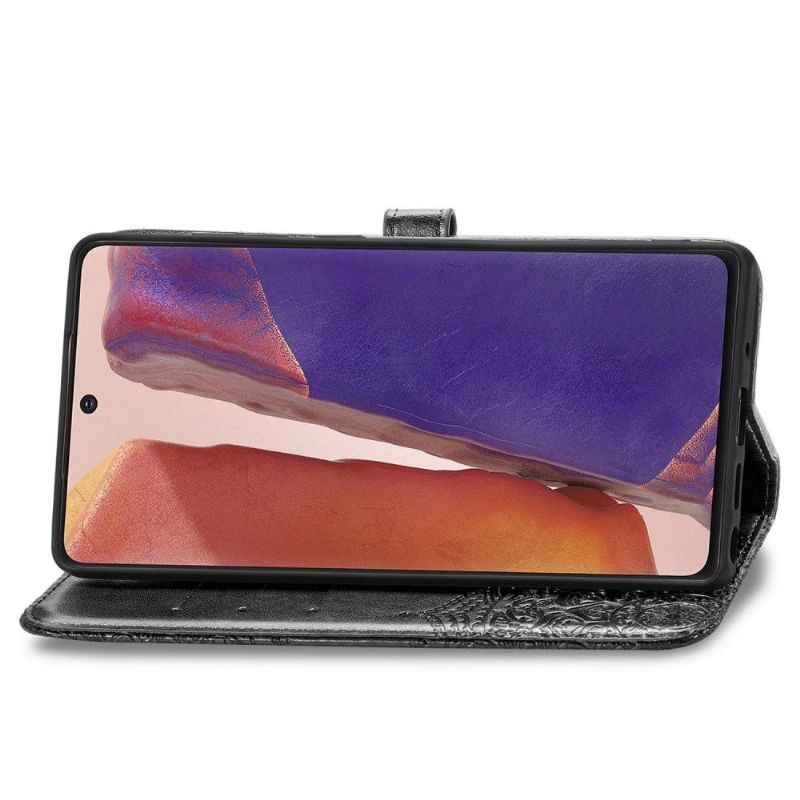 Kožené Pouzdro Na Samsung Galaxy Note 20 Mandala Z Umělé Kůže