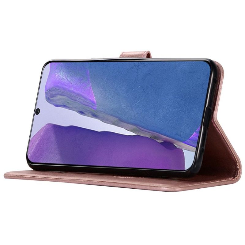 Kožené Pouzdro Na Samsung Galaxy Note 20 Sova Lapač Snů
