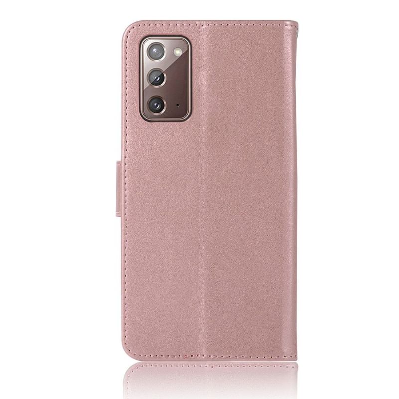 Kožené Pouzdro Na Samsung Galaxy Note 20 Sova Lapač Snů