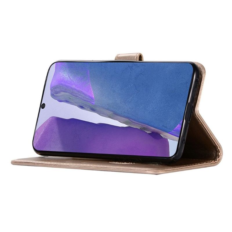 Kožené Pouzdro Na Samsung Galaxy Note 20 Sova Lapač Snů