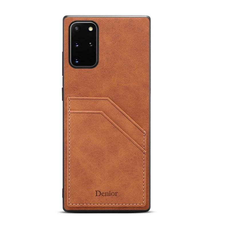 Kryt Na Samsung Galaxy Note 20 Držák Karty S Koženým Efektem Denior