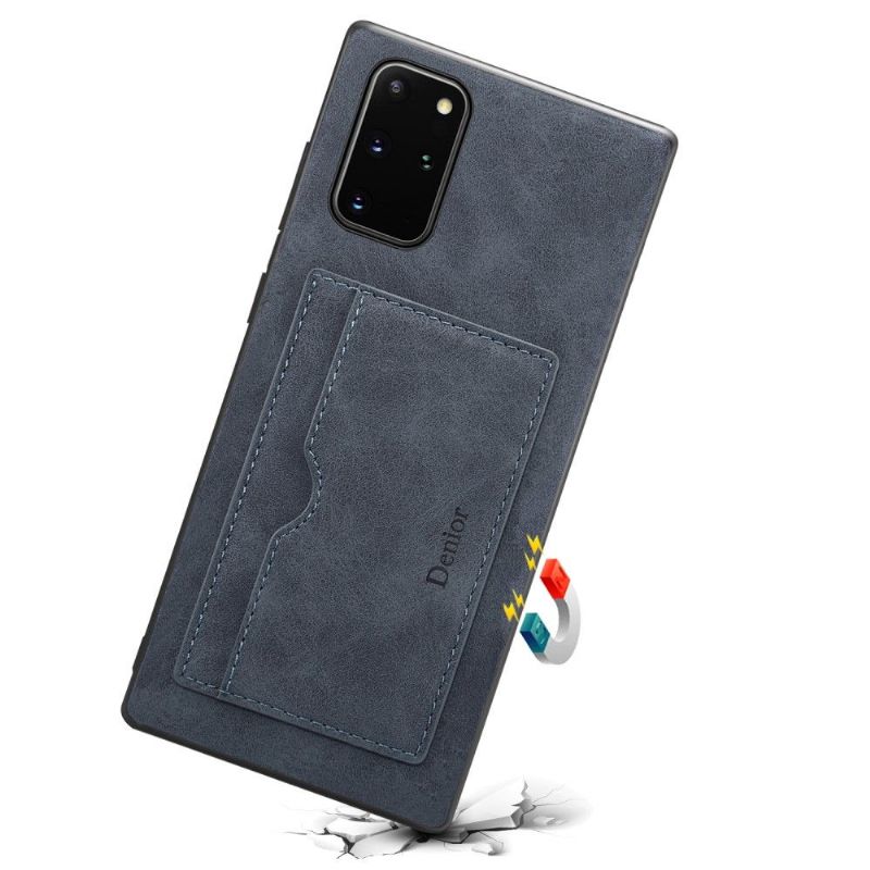 Kryt Na Samsung Galaxy Note 20 Držák Karty S Koženými Efekty Denior