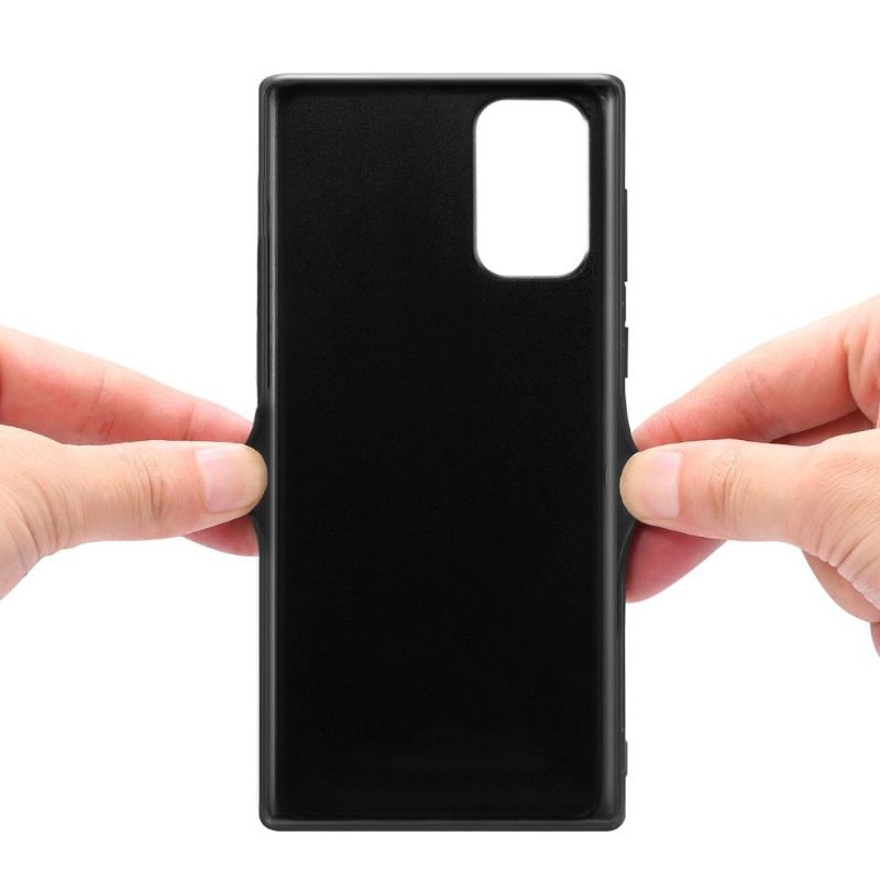 Kryt Na Samsung Galaxy Note 20 Držák Karty S Koženými Efekty Denior