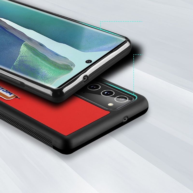Kryt Na Samsung Galaxy Note 20 Držák Vizitek - Červený