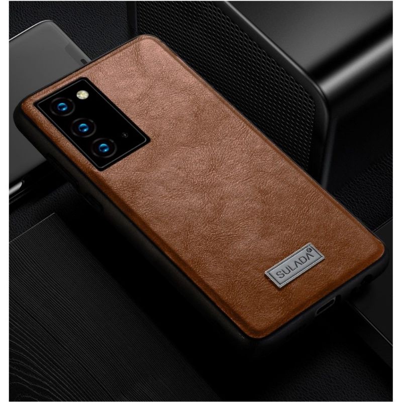 Kryt Na Samsung Galaxy Note 20 Kožený Efekt Sulada