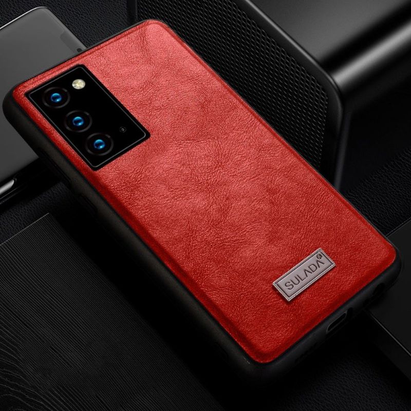 Kryt Na Samsung Galaxy Note 20 Kožený Efekt Sulada
