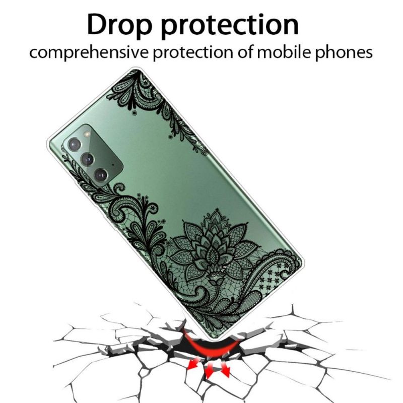 Kryt Na Samsung Galaxy Note 20 Květinová Krajka