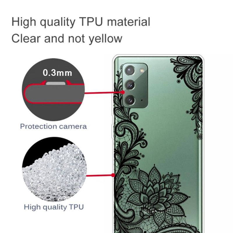 Kryt Na Samsung Galaxy Note 20 Květinová Krajka