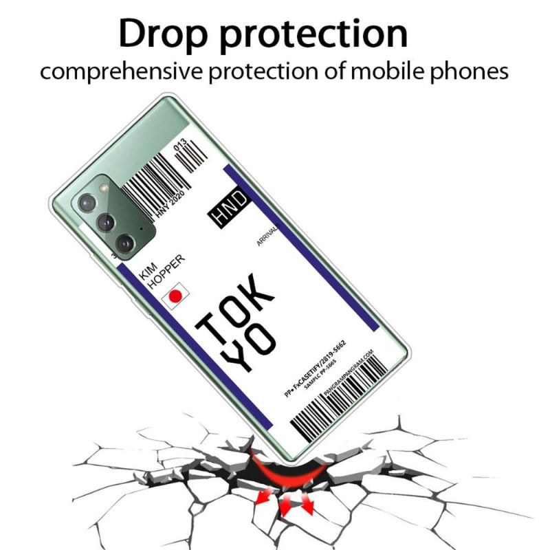 Kryt Na Samsung Galaxy Note 20 Palubní Vstupenka 05 Tokio