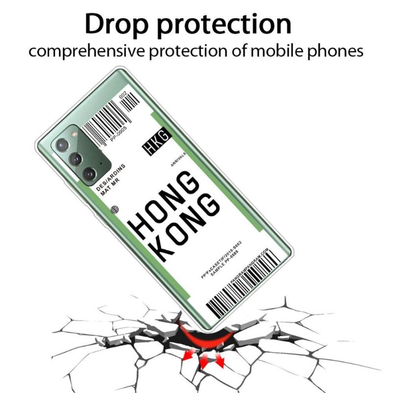 Kryt Na Samsung Galaxy Note 20 Palubní Vstupenka 07 Hong Kong