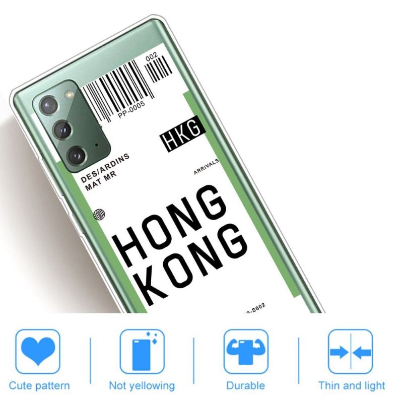 Kryt Na Samsung Galaxy Note 20 Palubní Vstupenka 07 Hong Kong