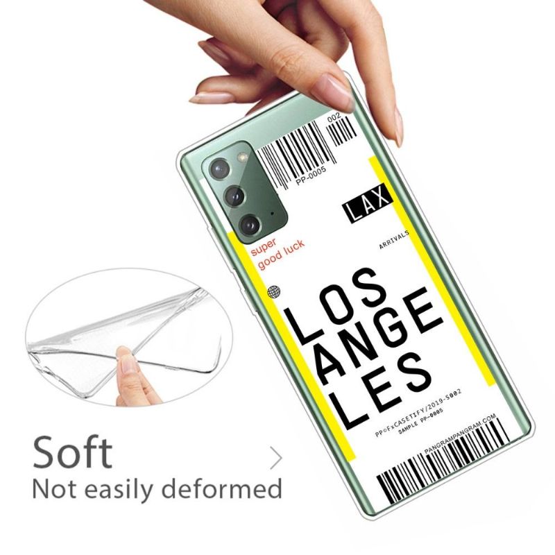 Kryt Na Samsung Galaxy Note 20 Palubní Vstupenka 08 Los Angeles
