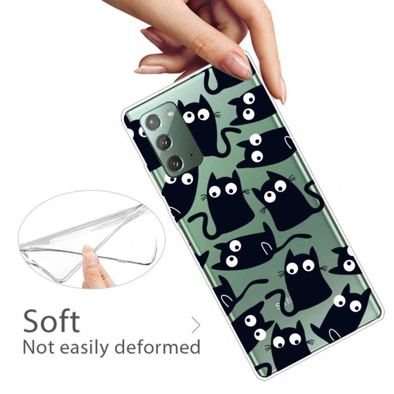 Kryt Na Samsung Galaxy Note 20 Černé Kočky