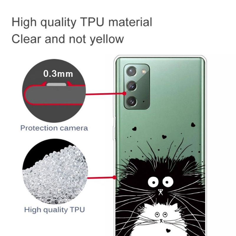 Kryt Na Samsung Galaxy Note 20 Černobílé Kočky