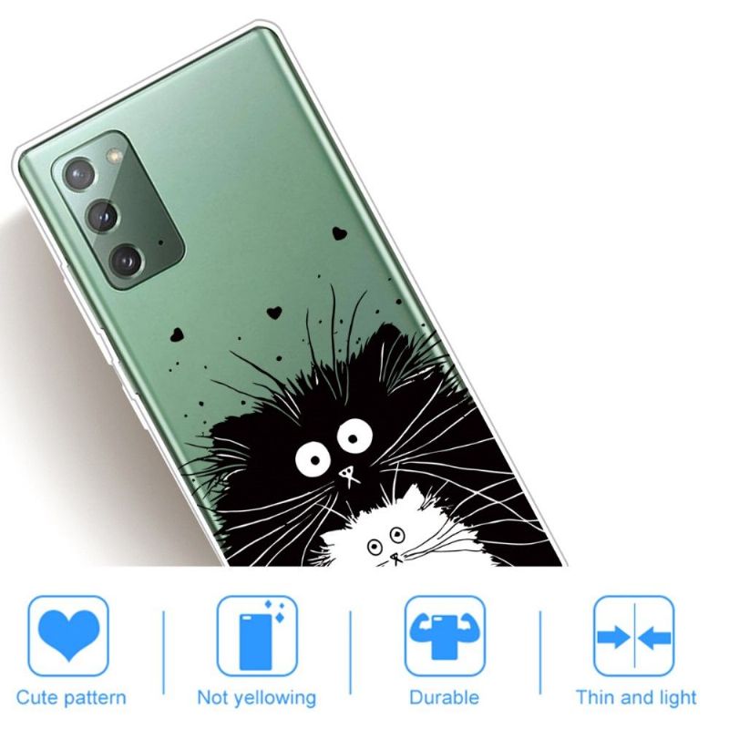 Kryt Na Samsung Galaxy Note 20 Černobílé Kočky