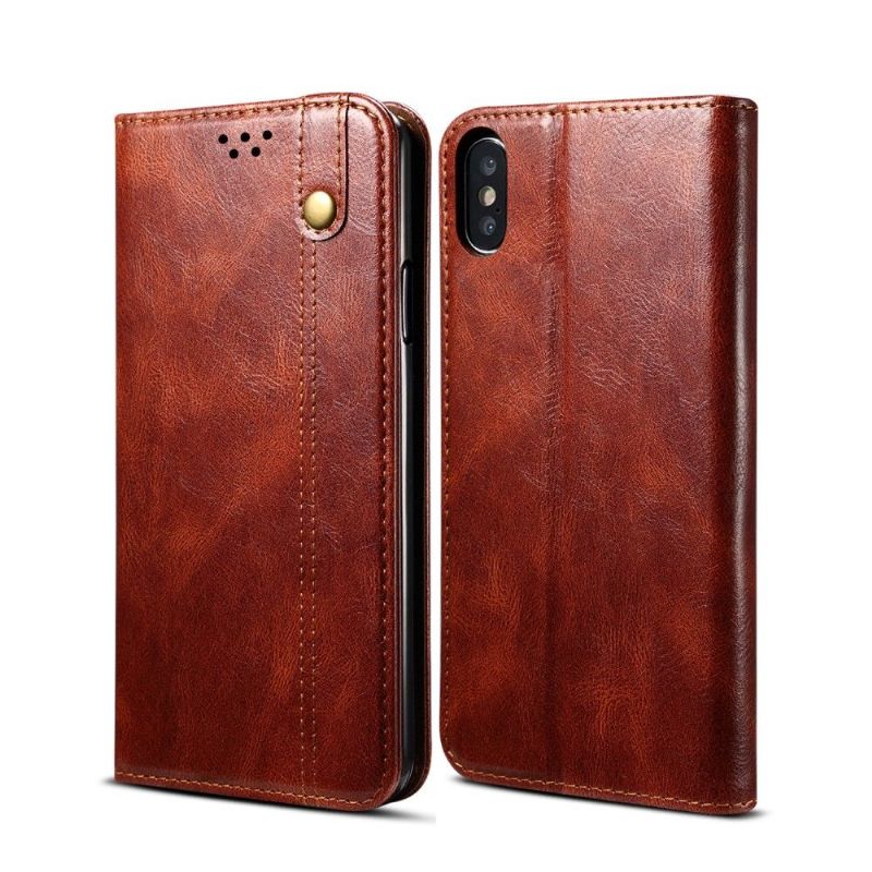 Flipové Pouzdro Na iPhone X / XS Ernestine Odkryté Švy