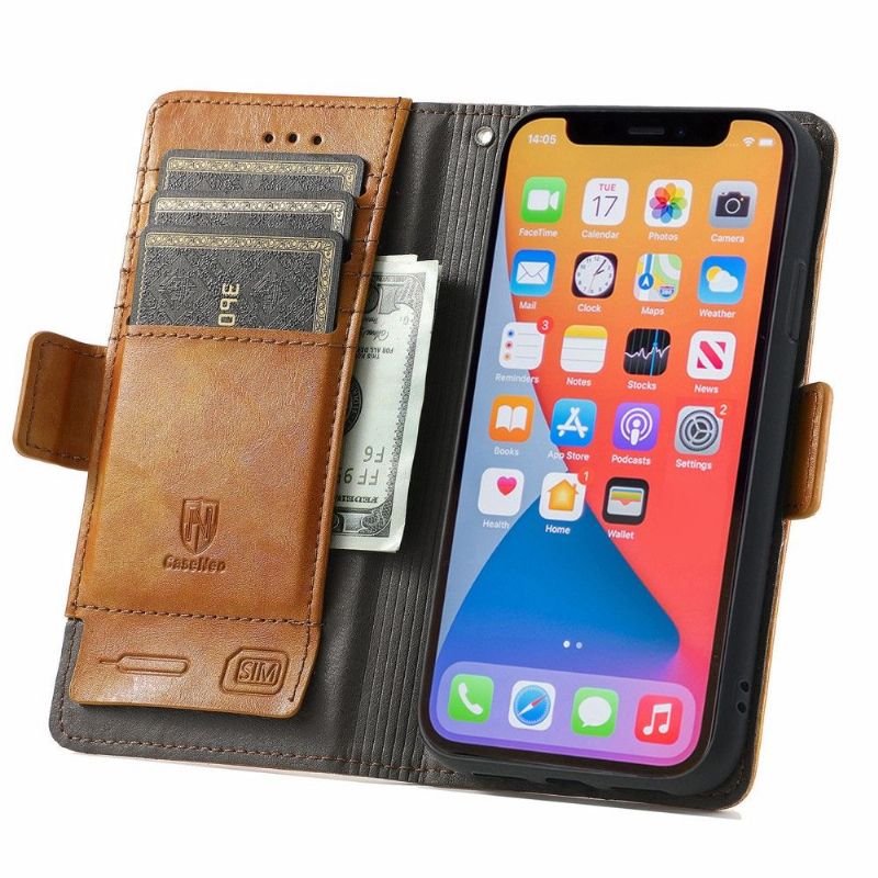 Flipové Pouzdro Na iPhone X / XS Kožené Pouzdro Flip Business