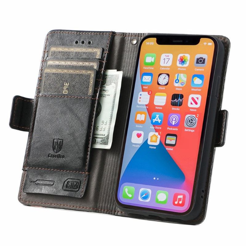 Flipové Pouzdro Na iPhone X / XS Kožené Pouzdro Flip Business