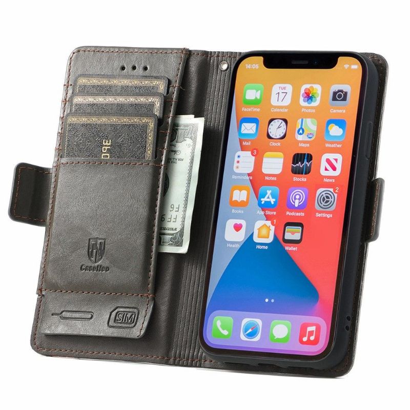 Flipové Pouzdro Na iPhone X / XS Kožené Pouzdro Flip Business
