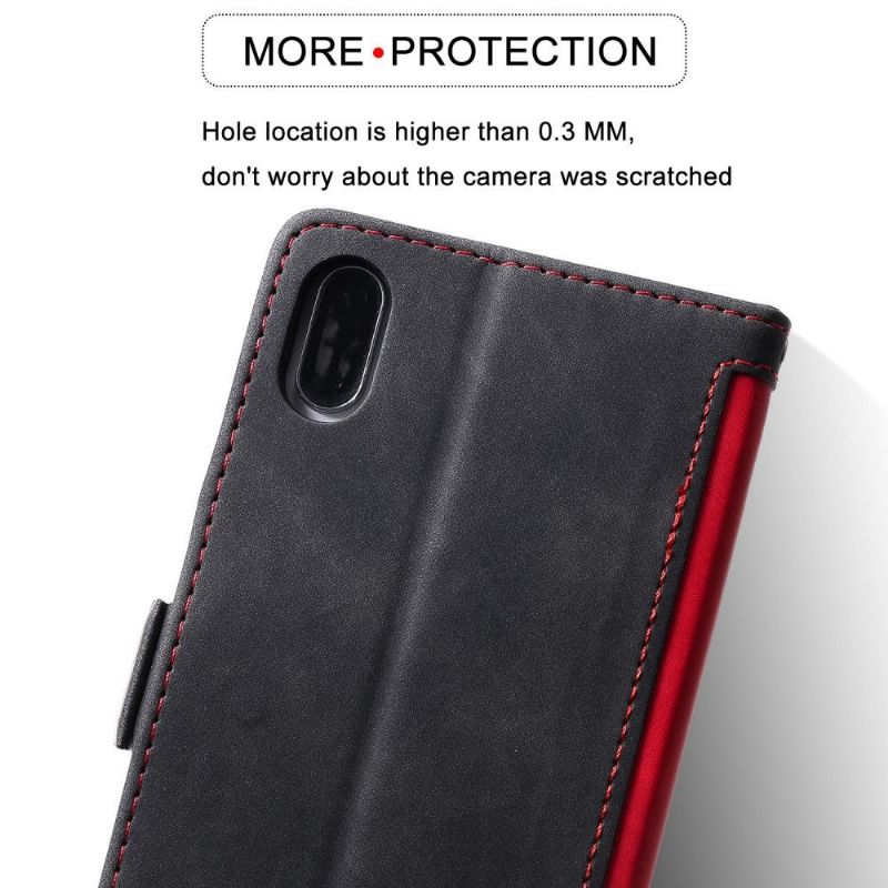 Flipové Pouzdro Na iPhone X / XS Peněženkové Pouzdro Vintage Pocket