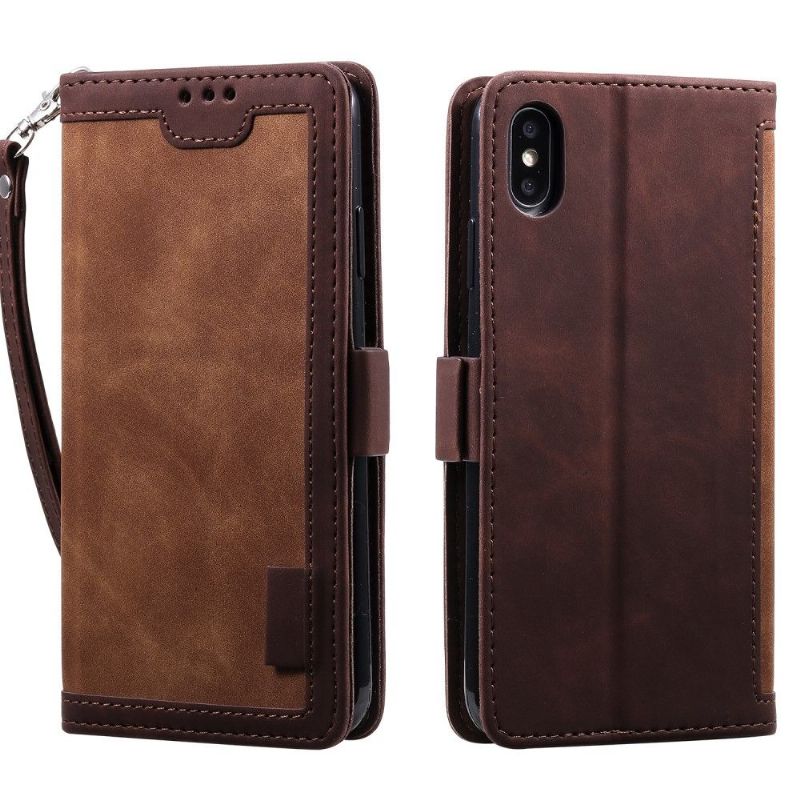 Flipové Pouzdro Na iPhone X / XS Peněženkové Pouzdro Vintage Pocket