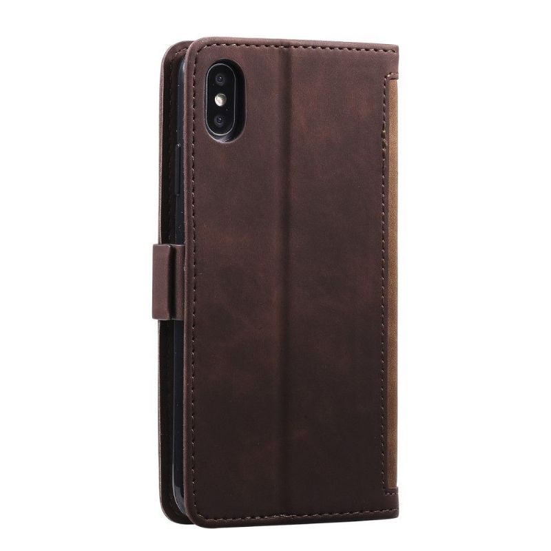 Flipové Pouzdro Na iPhone X / XS Peněženkové Pouzdro Vintage Pocket