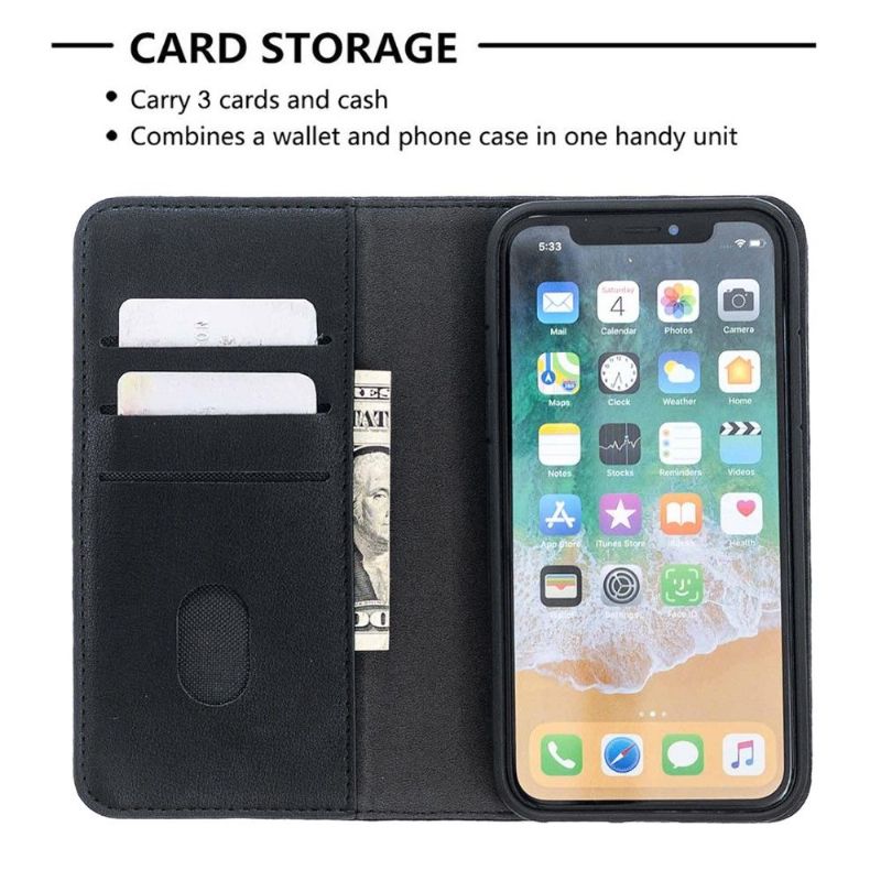 Kryt Flipové Pouzdro Na iPhone X / XS 2v1 Černá