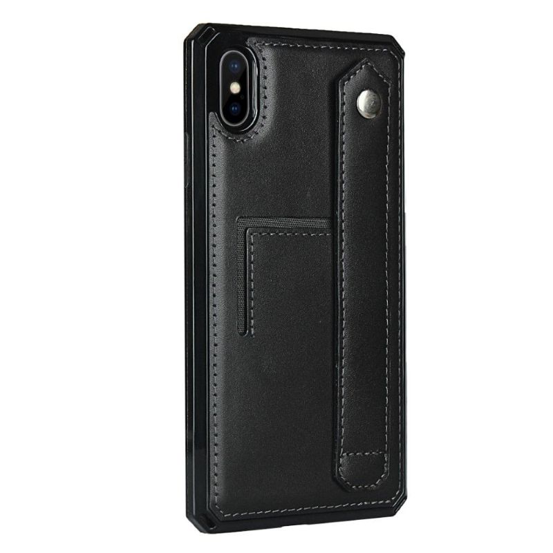 Kryt Na iPhone X / XS Kožený Držitel Karty